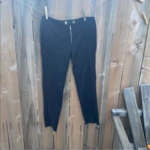Mango suit zip fly black pants size 4